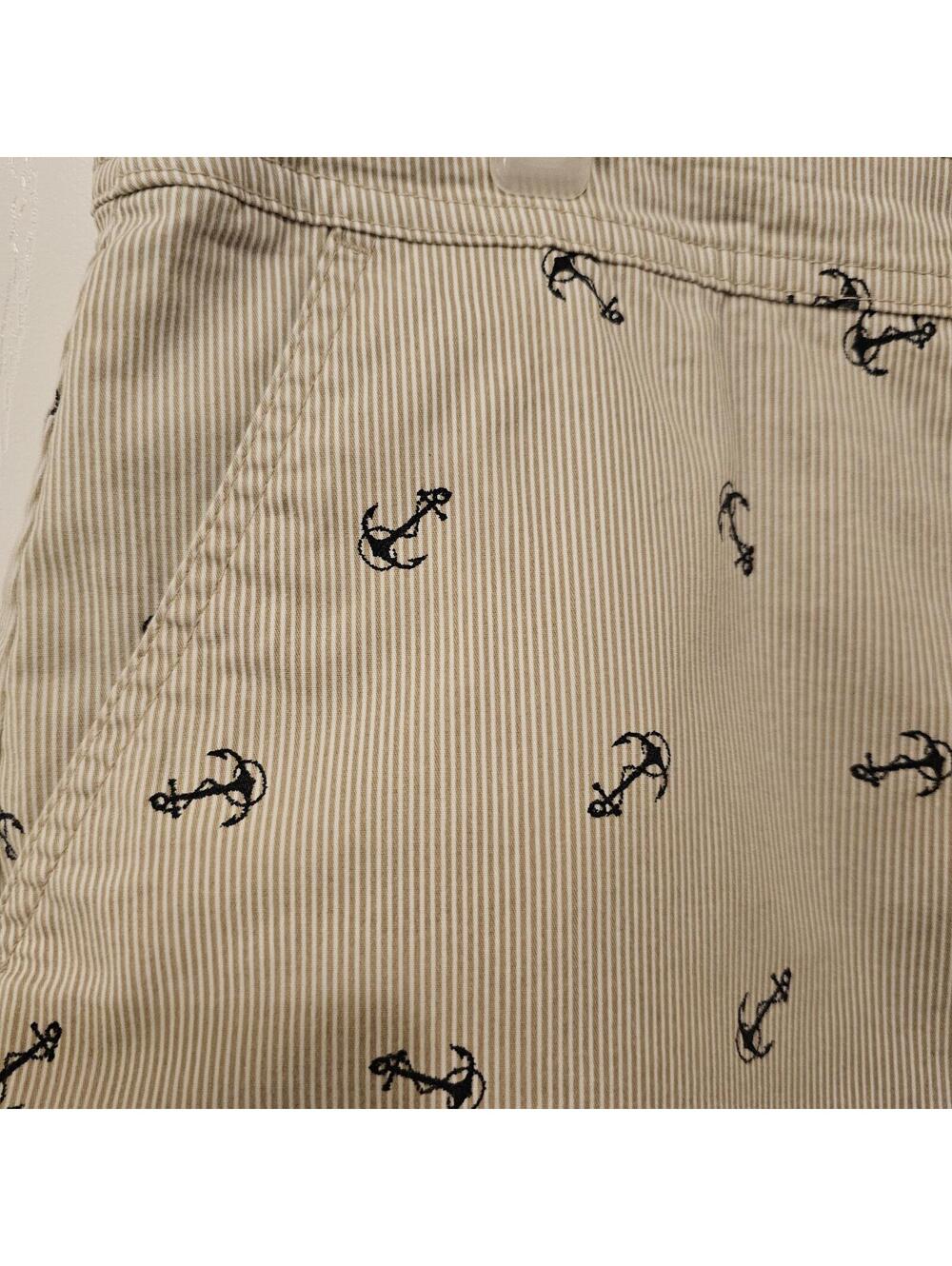 Karen Scott Misses Skort Nautical Anchor Beach Summer Seaside Chic Size 12 - Picture 2 of 8